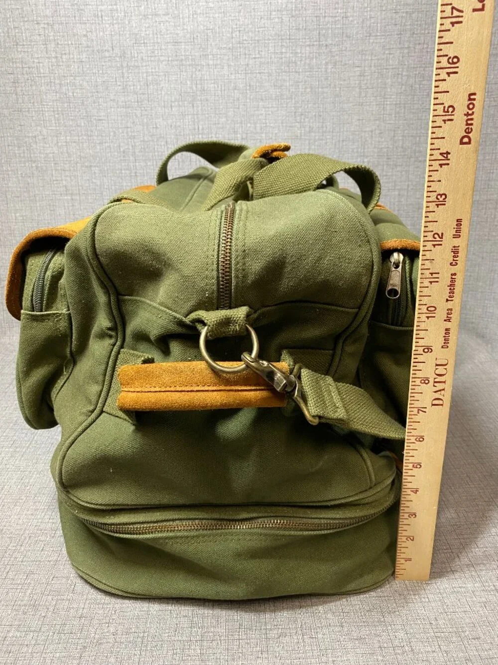 Vintage Eddie Bauer Duffle Bag for Travel Canvas Suede Duffel Bag Carry on Men